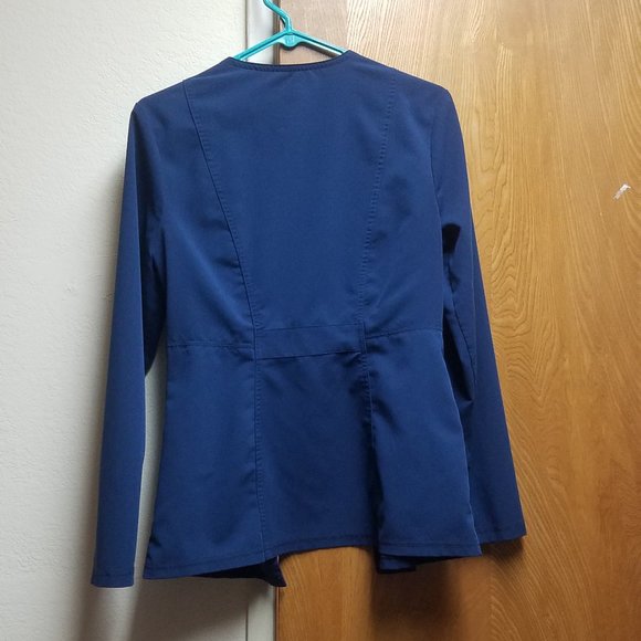 Dickies Xtreme Stretch Blue Scrub Jacket - Picture 2 of 4